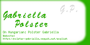 gabriella polster business card